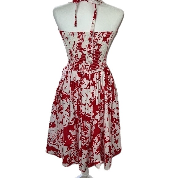 EUC Vintage Robbie Bee Pin-Up Style Red White Print Pockets Boned Bodice M - Picture 4 of 15